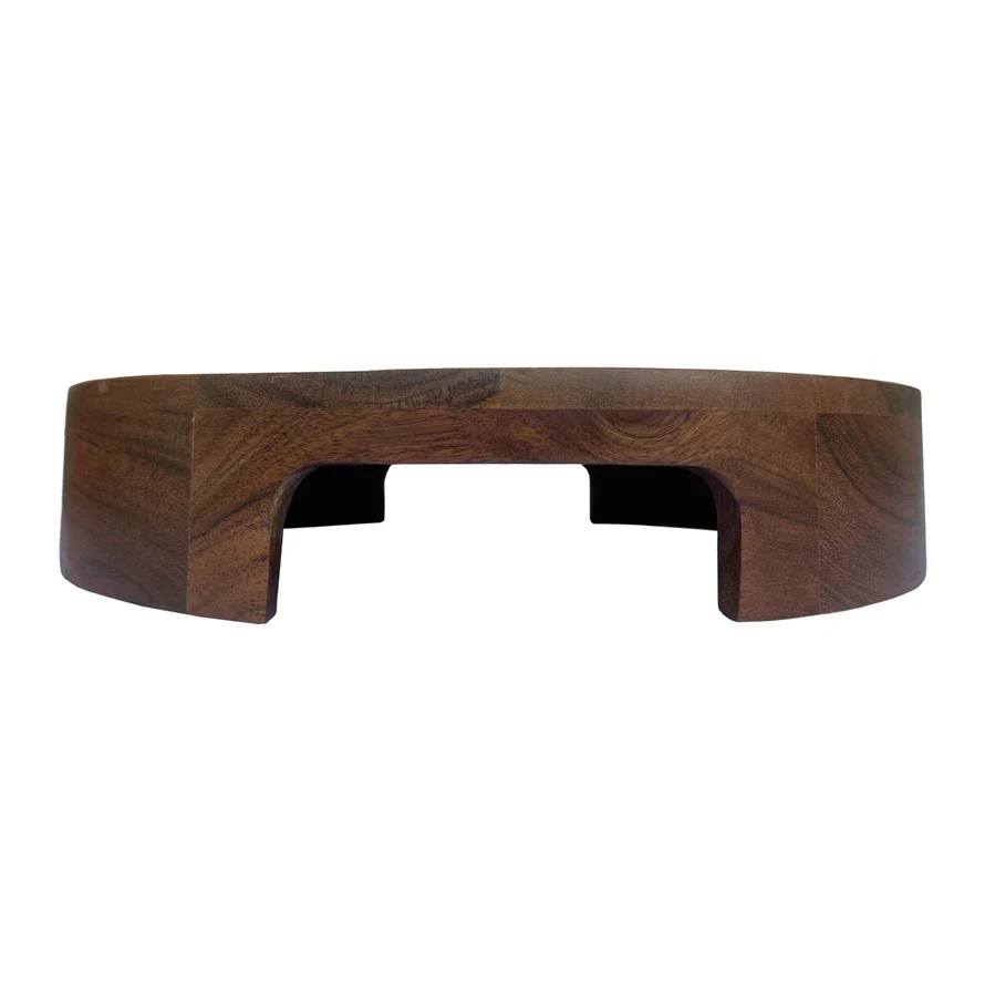Creative Co-op - Acacia Wood Pedestal - Image 2
