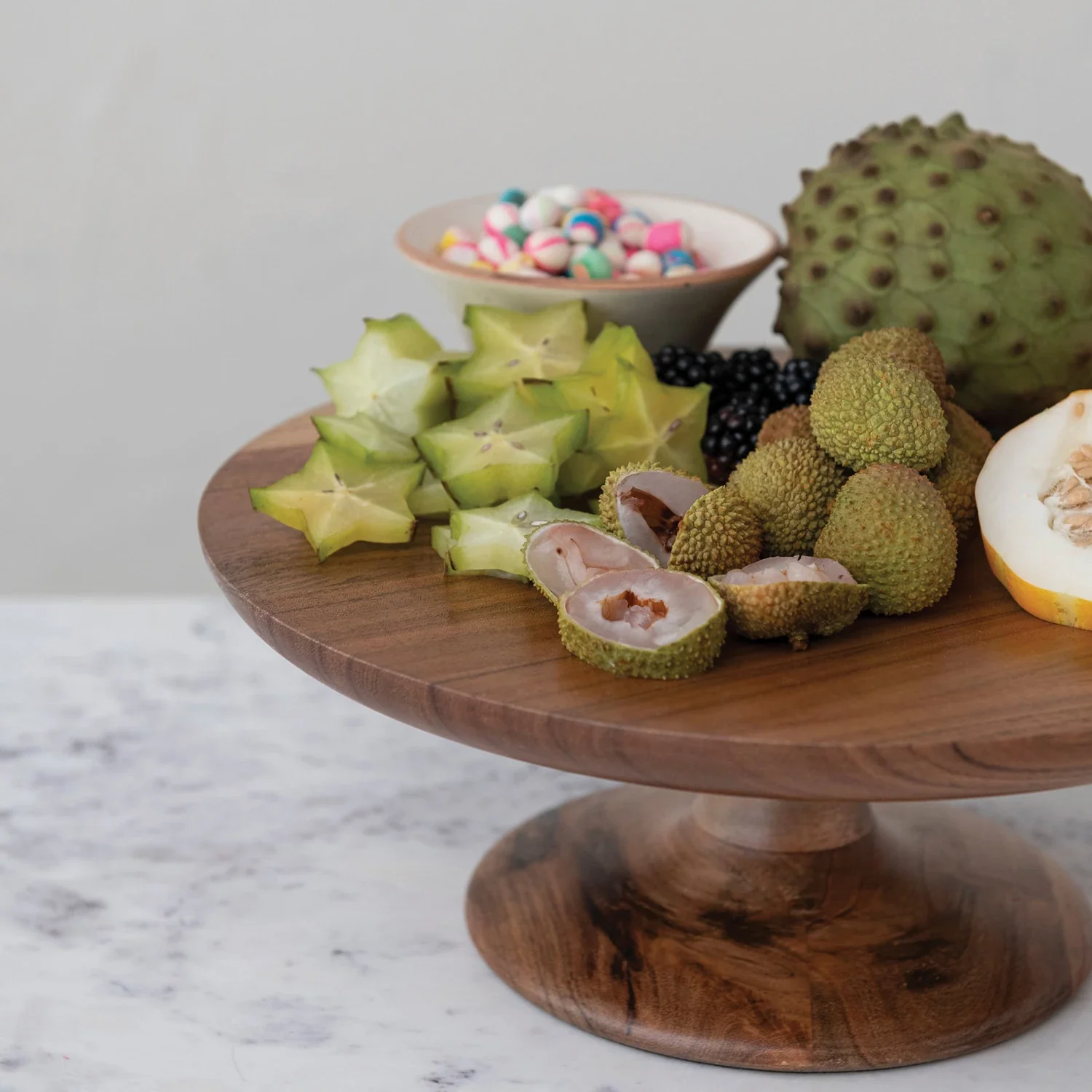 Creative Co-op - Acacia Wood Pedestal