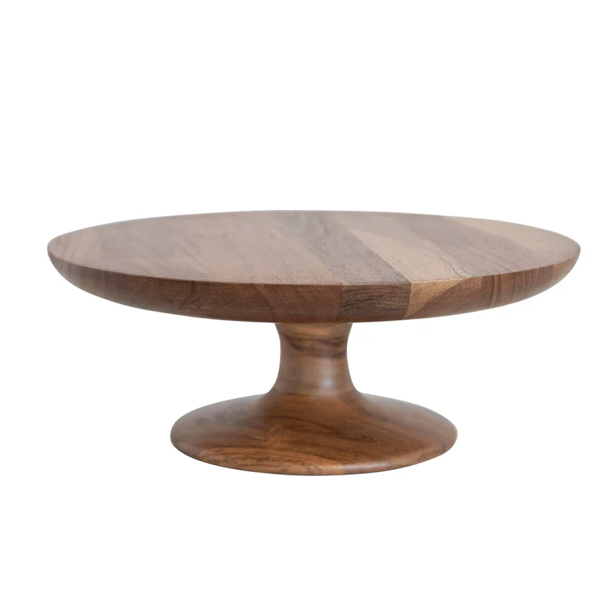 Creative Co-op - Acacia Wood Pedestal - Image 4