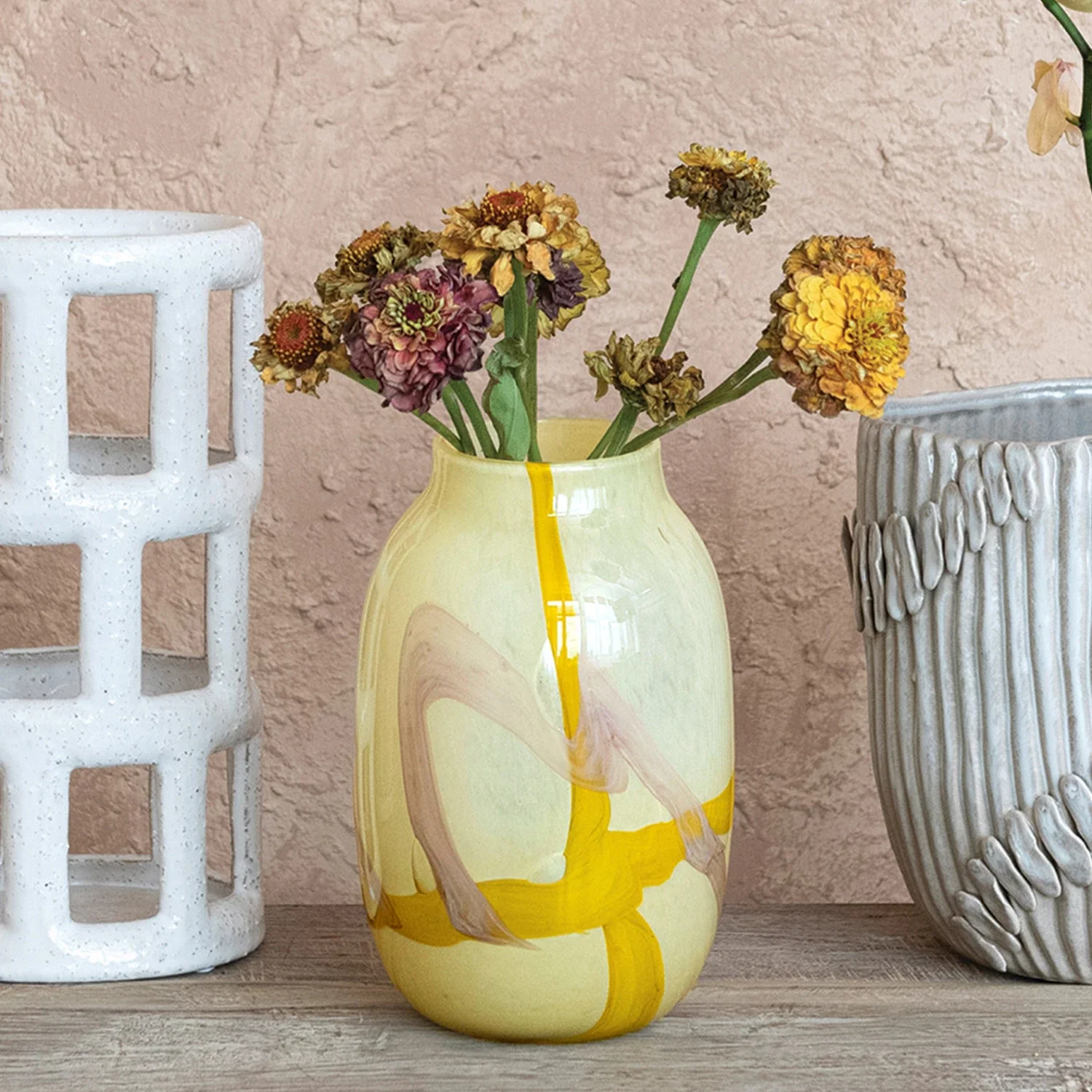 Creative Co-op - Art Glass Vase