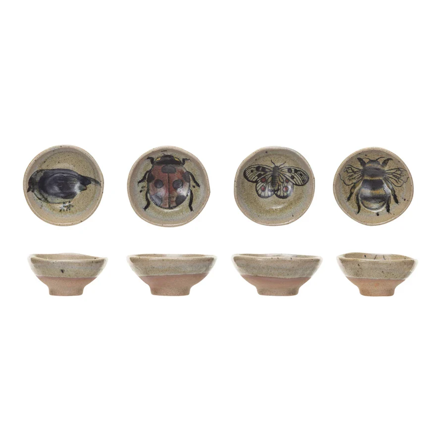 Creative Co-op - Bird or Insect Stoneware Dish