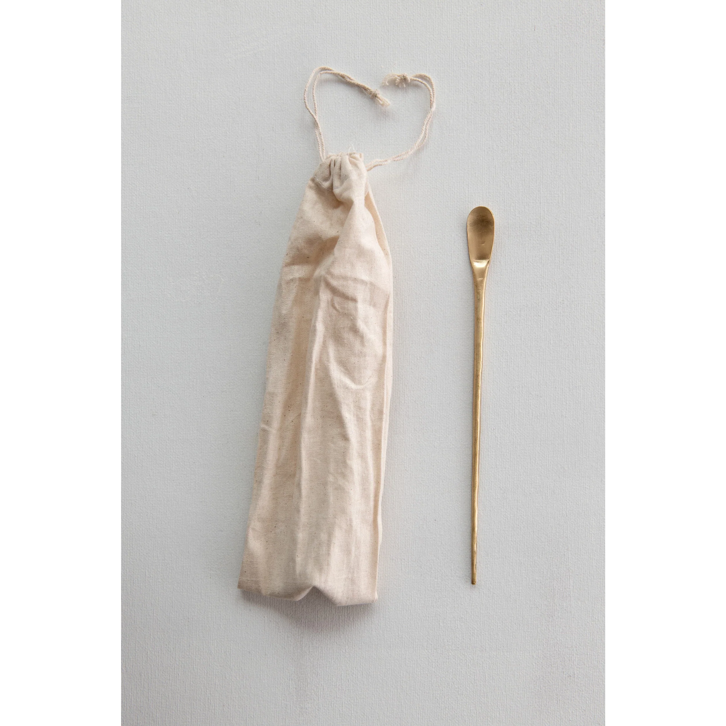 Creative Co-op - Brass Cocktail Spoon - Image 2