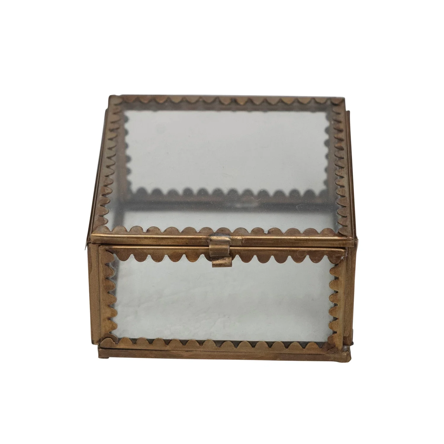 Creative Co-op - Brass & Glass Display Box - Image 2