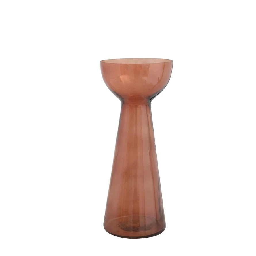Creative Co-op - Saffron Colored Glass Vase - Image 2