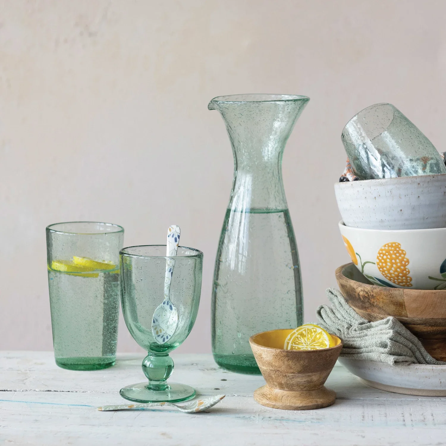 Creative Co-op - Bubble Glass Carafe - Image 2