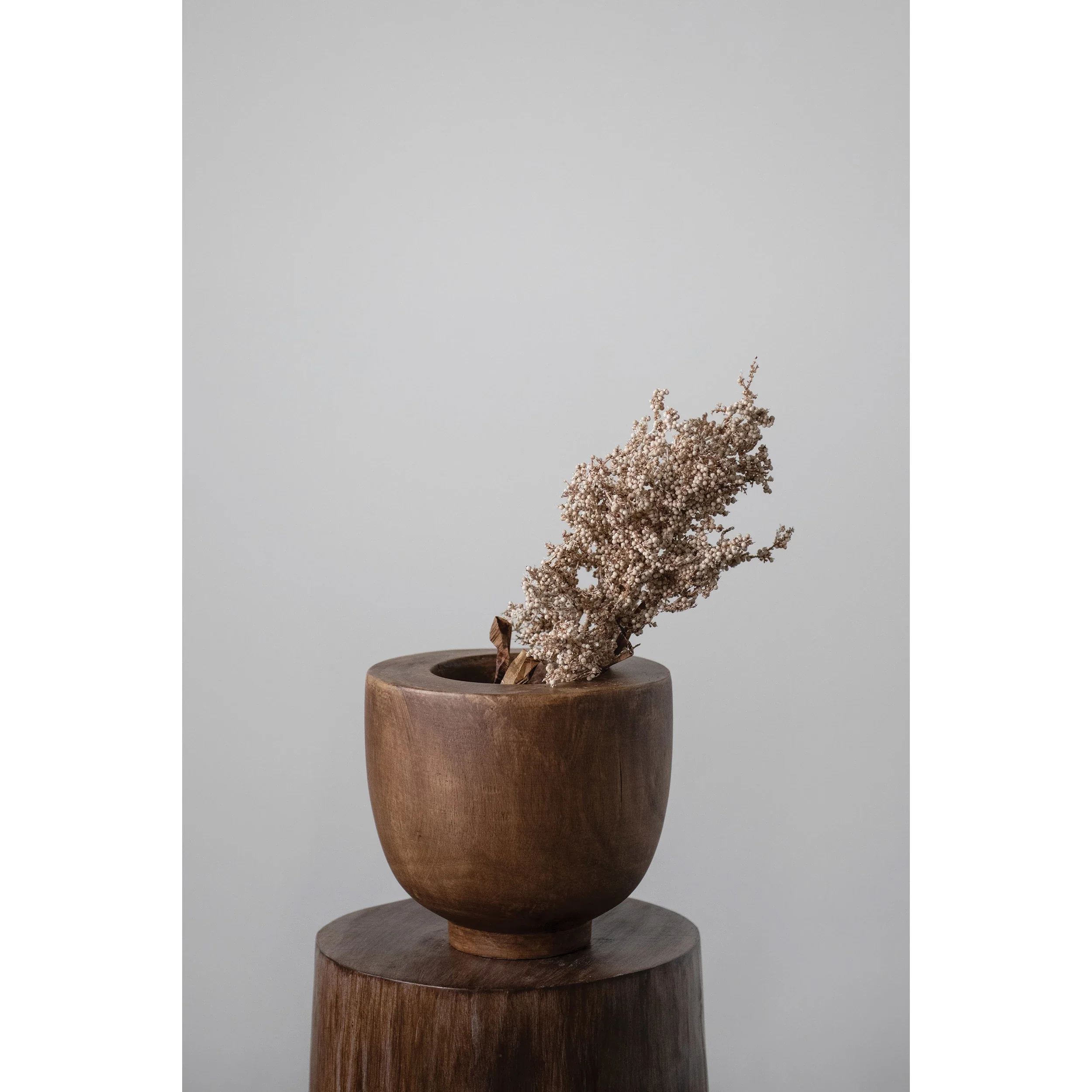 Creative Co-op - Decorative Paulownia Wood Bowl