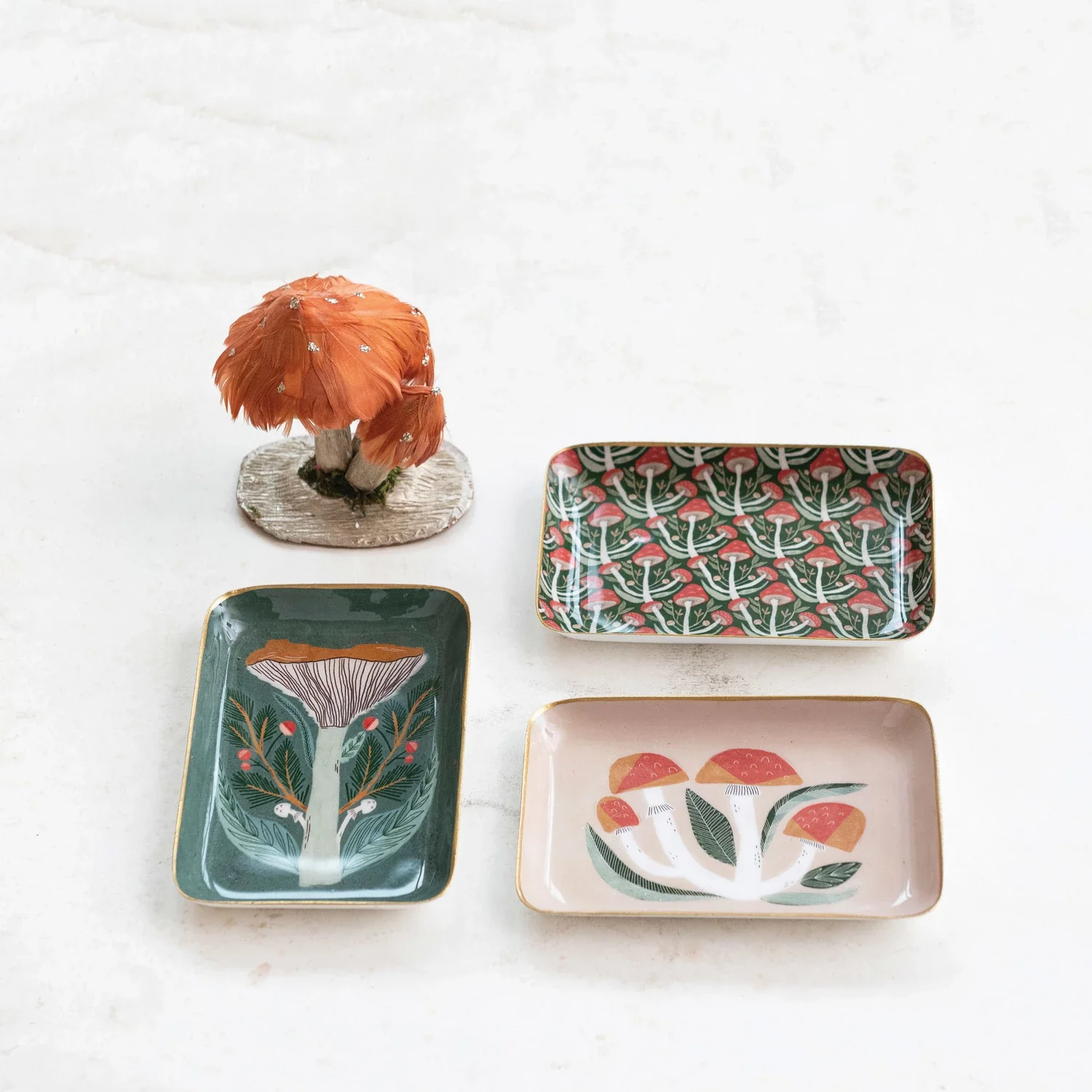 Creative Co-op - Enameled Mushroom Tray