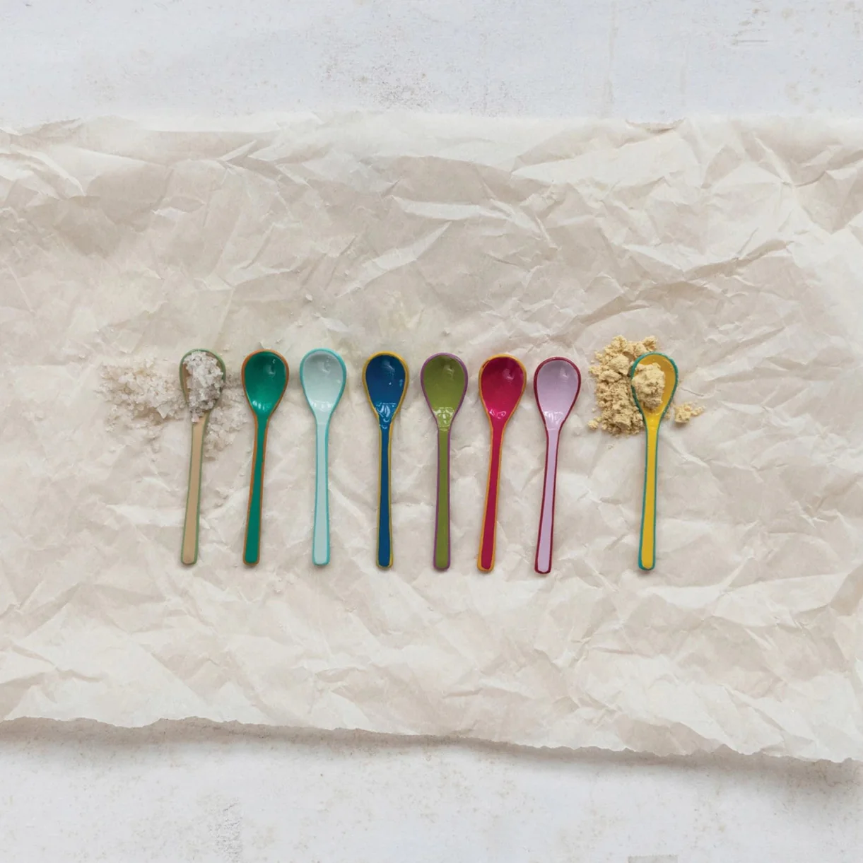 Creative Co-op - Enameled Stainless Steel Petite Spoon