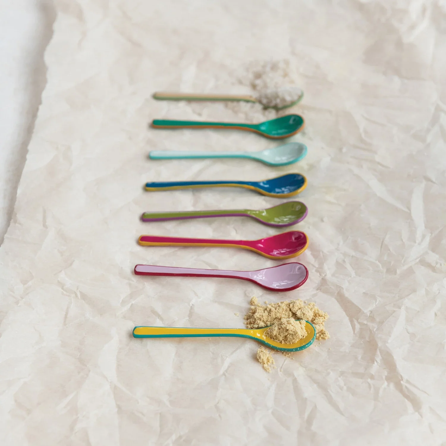 Creative Co-op - Enameled Stainless Steel Petite Spoon - Image 2