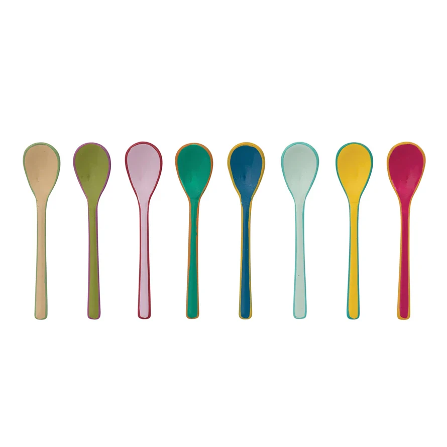 Creative Co-op - Enameled Stainless Steel Petite Spoon - Image 3