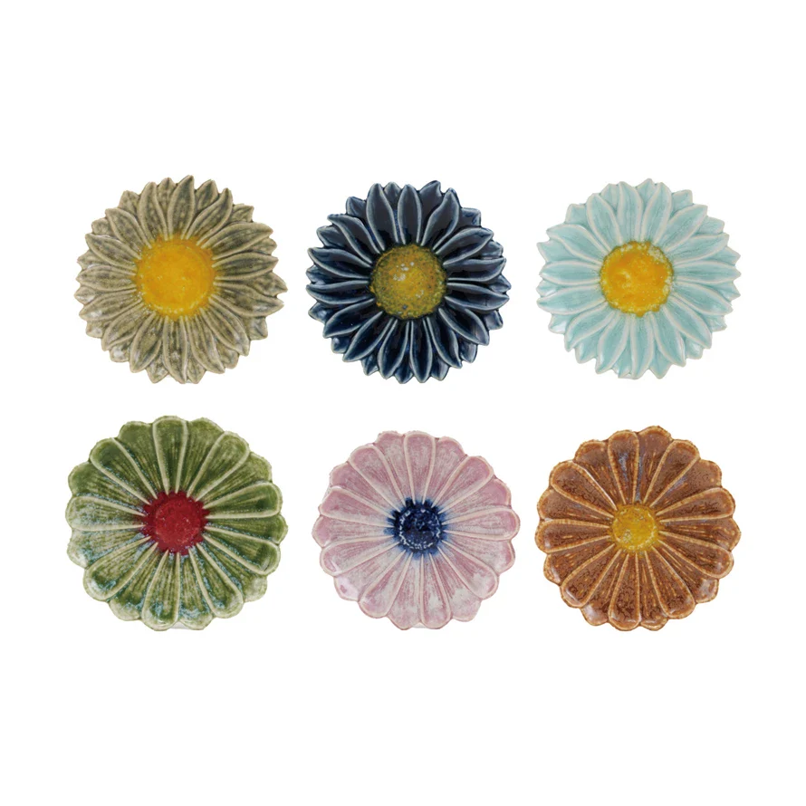 Creative Co-op - Flower Plate - Image 2
