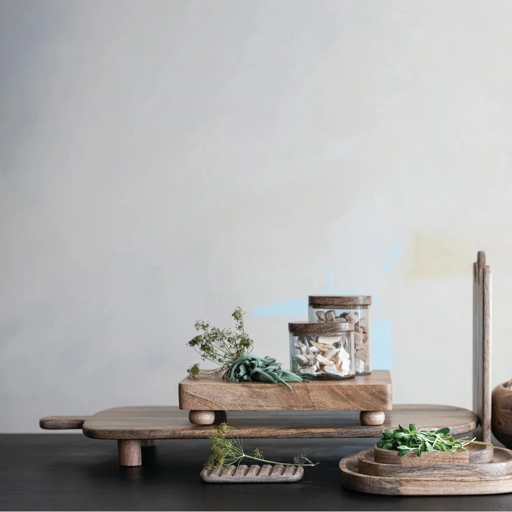 Creative Co-op - Footed Serving Board with Handle - Image 3