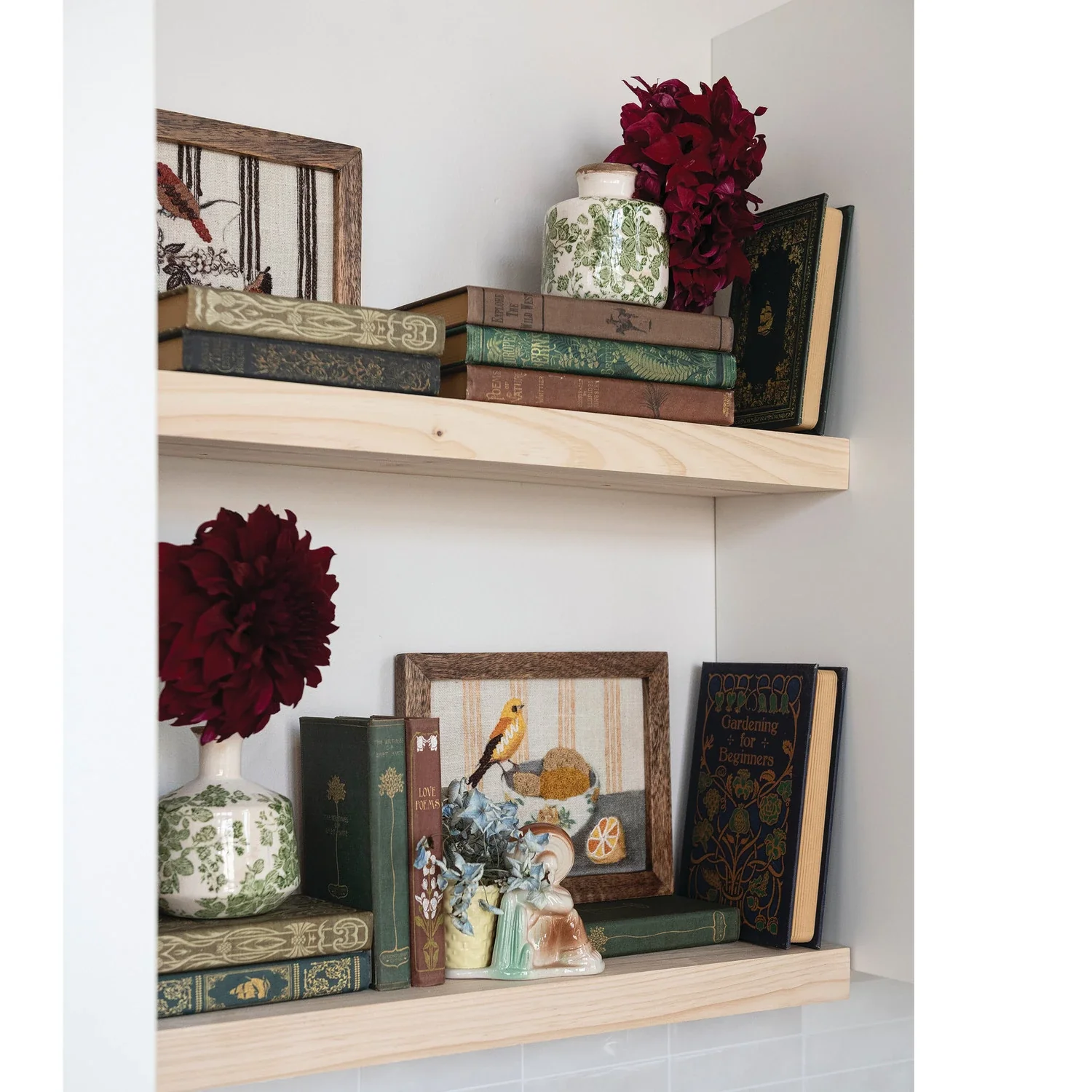 Creative Co-op - Framed Embroidered Birds & Fruit - Image 2