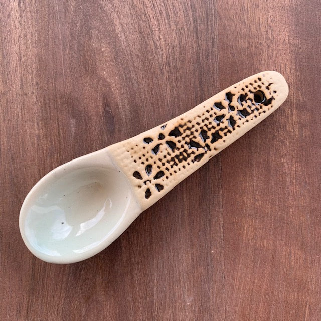 Creative Co-op - Hand-Painted Stoneware Spoon - Image 2