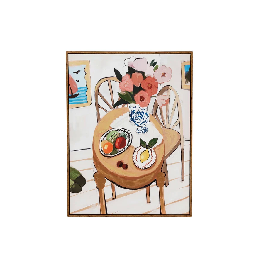 Creative Co-op - Kitchen Scene Canvas Art