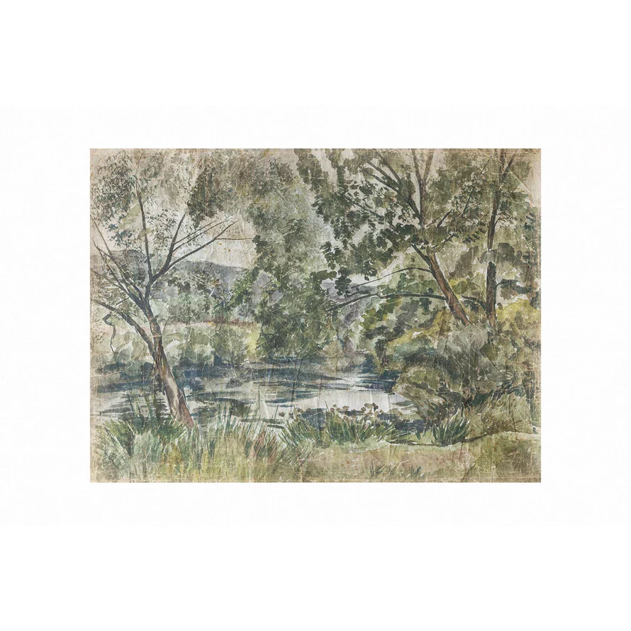 Creative Co-op - Landscape Scene Decorator Paper