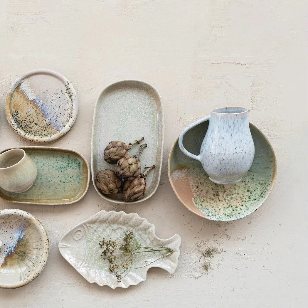 Creative Co-op - Large Stoneware Bowl with Reactive Glaze - Image 3