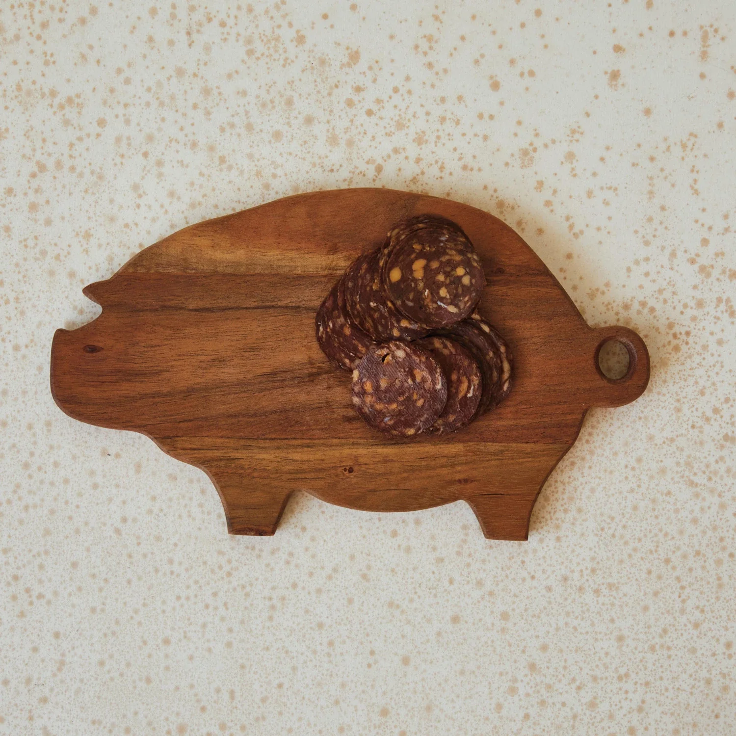 Creative Co-op - Mango Wood Pig Shaped Cheese Board