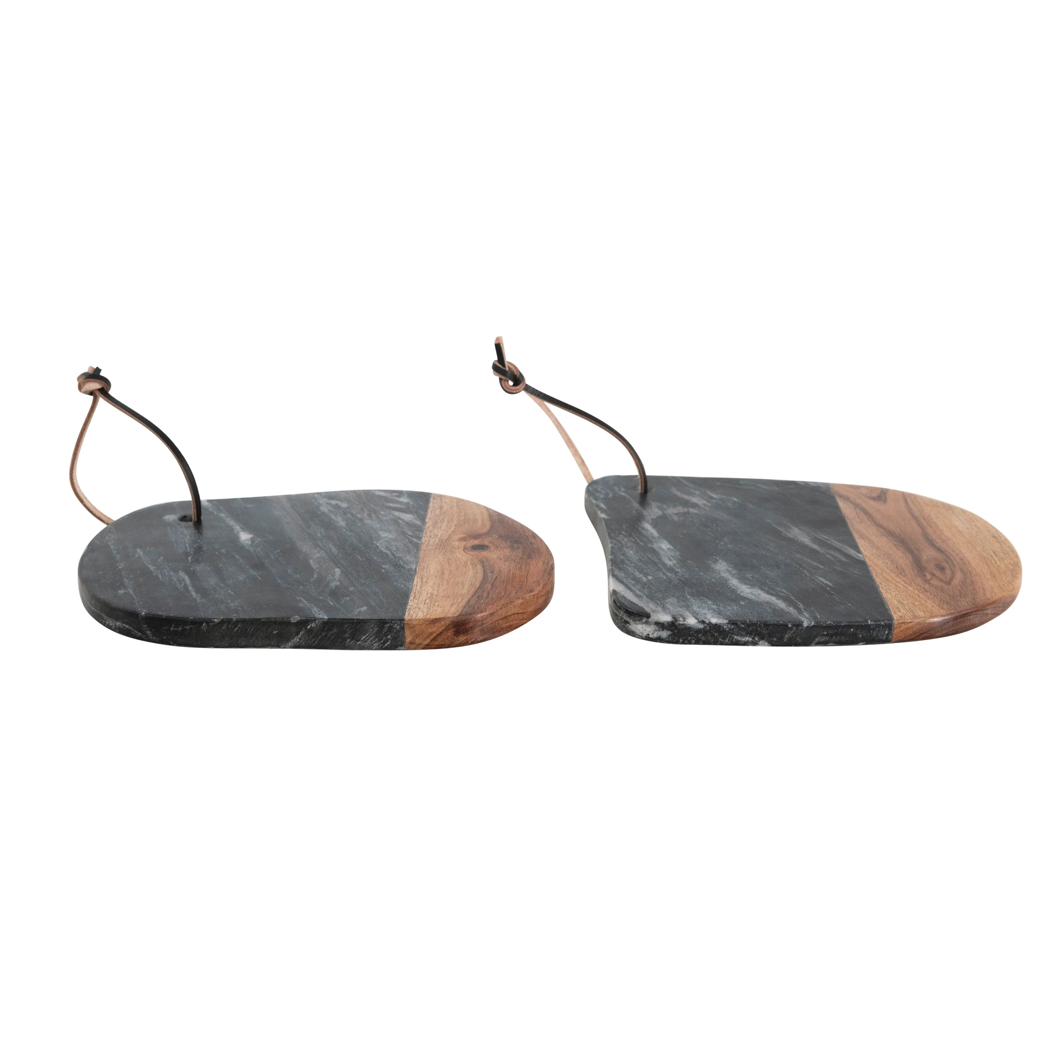Creative Co-op - Marble & Acacia Wood Cheese Board - Image 3