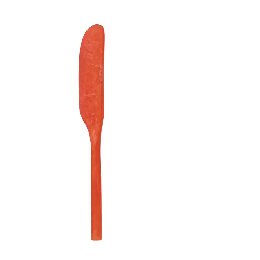 Creative Co-op - Marbled Resin Canape Knife - Image 4