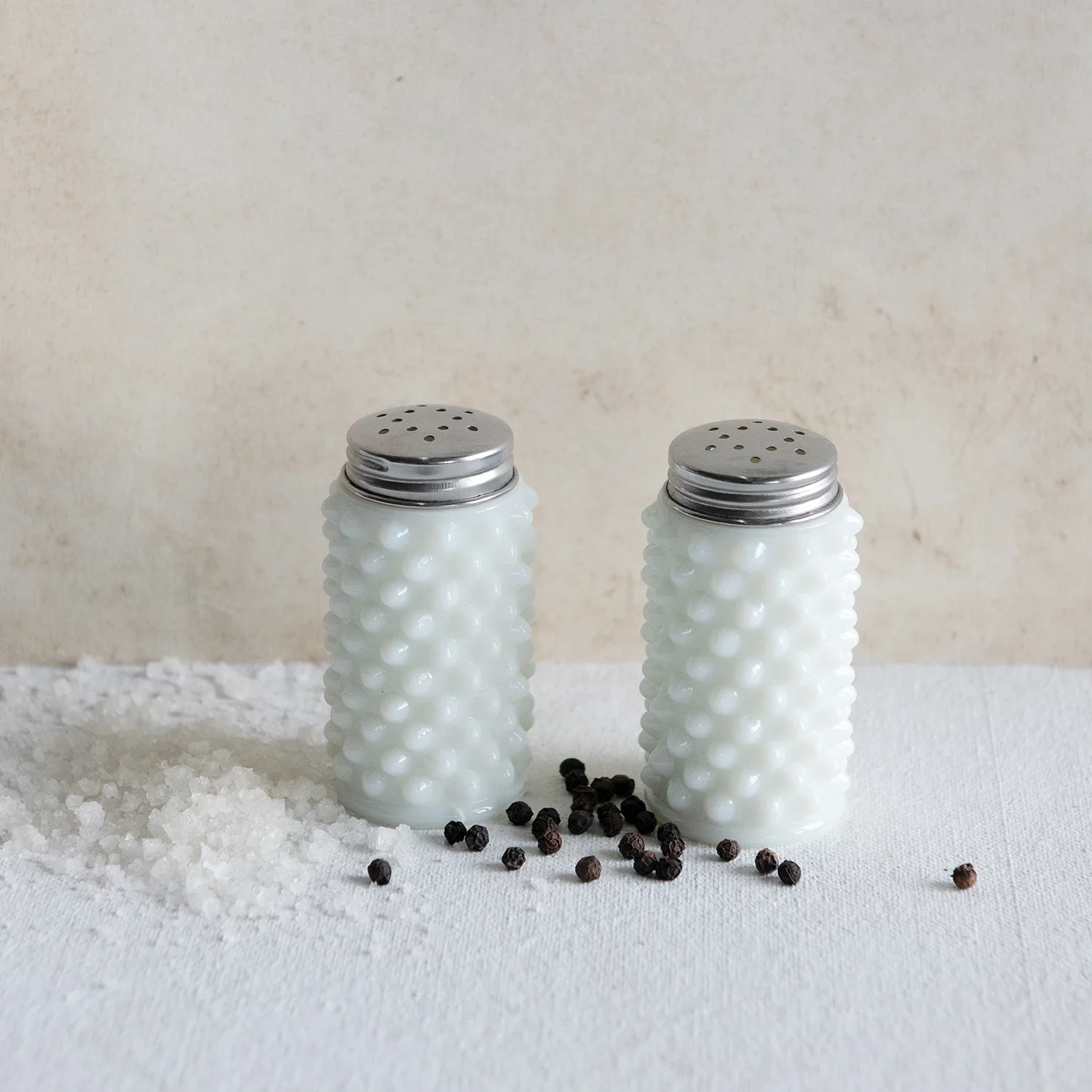 Creative Co-op - Milk Glass Salt & Pepper Shakers