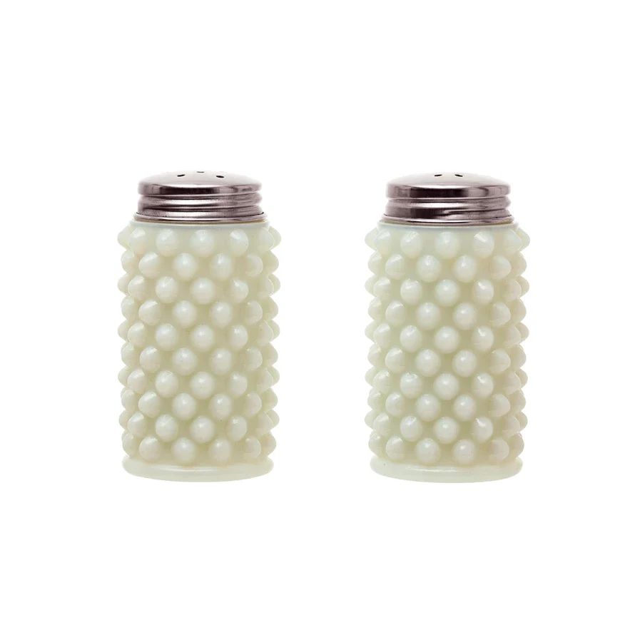Creative Co-op - Milk Glass Salt & Pepper Shakers - Image 2