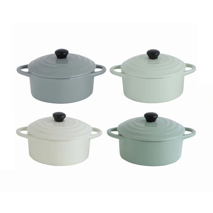 Creative Co-op - Mini Stoneware Baker with Lid - Image 3