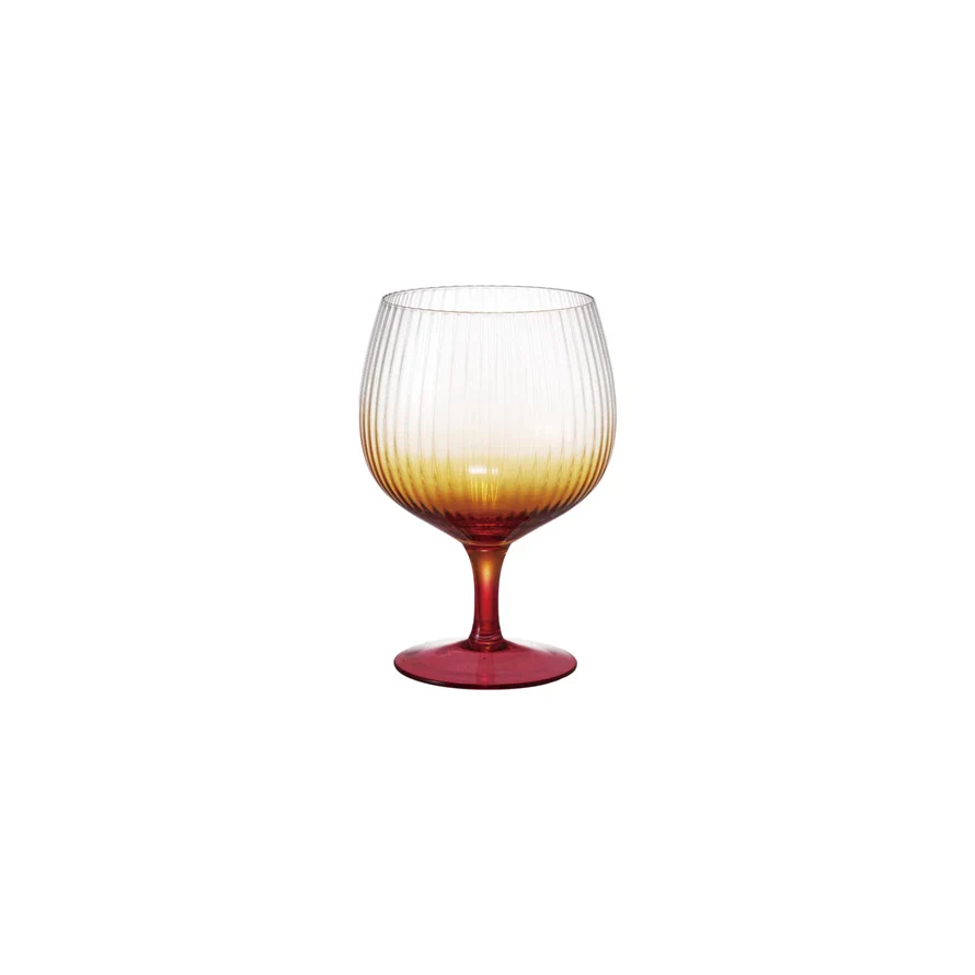 Creative Co-op - Ombre Stemmed Fluted Glass - Image 2