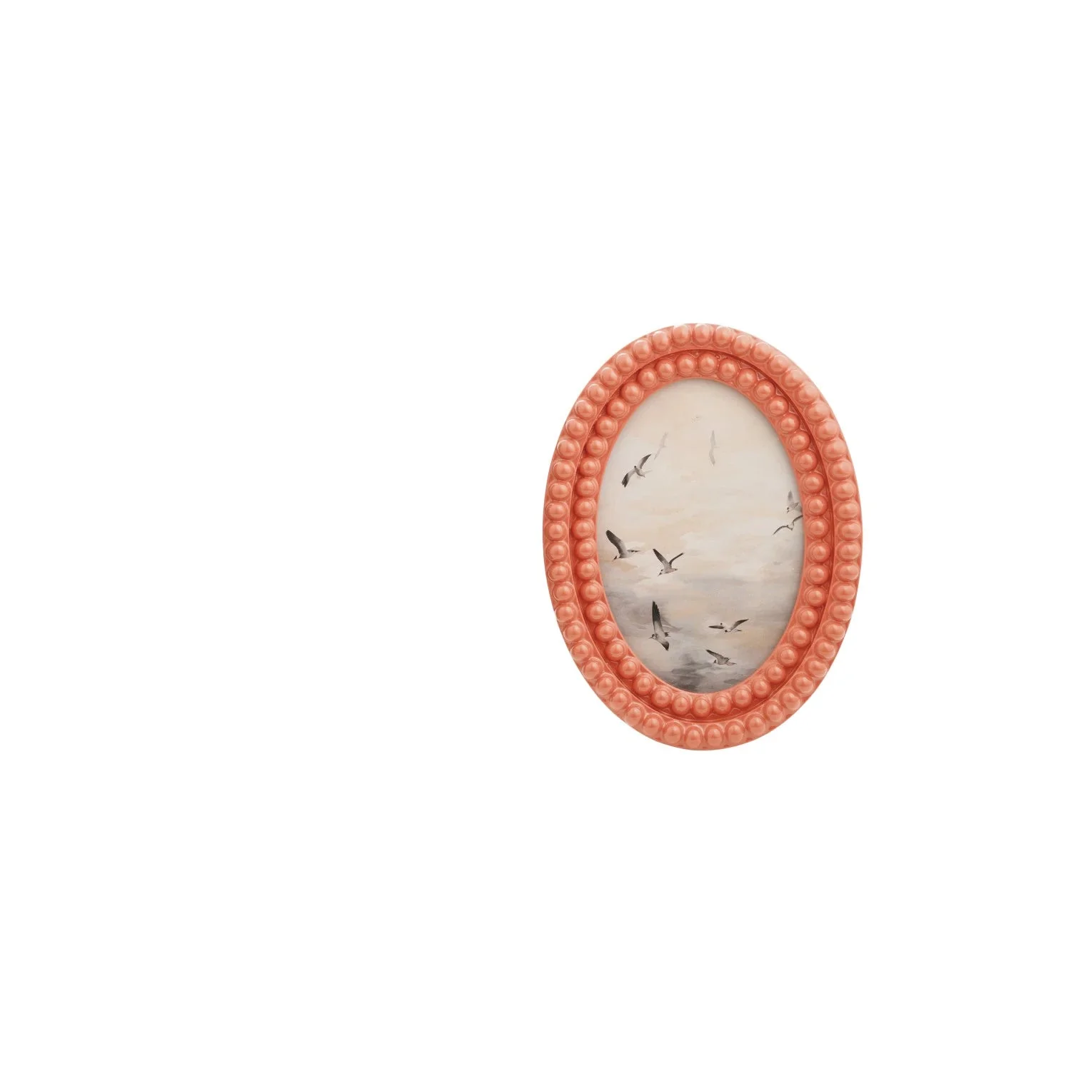 Creative Co-op - Oval Resin Bobbin Photo Frame - Image 4
