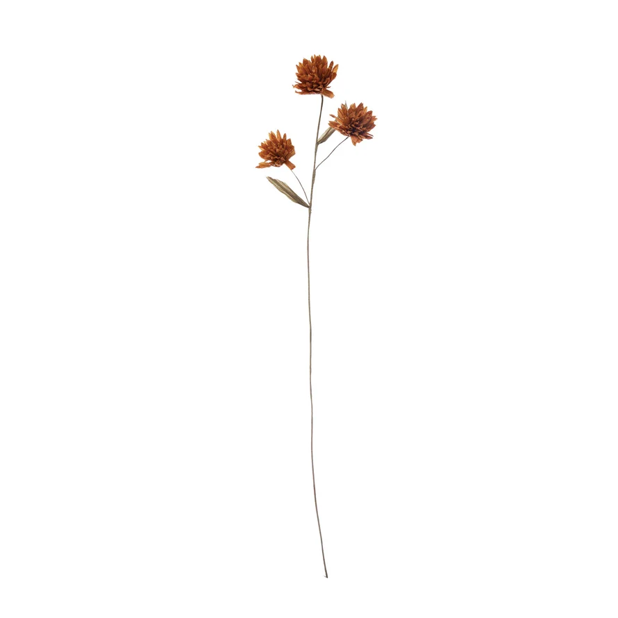 Creative Co-op - Paper Chrysanthemum Flower Spray - Image 2