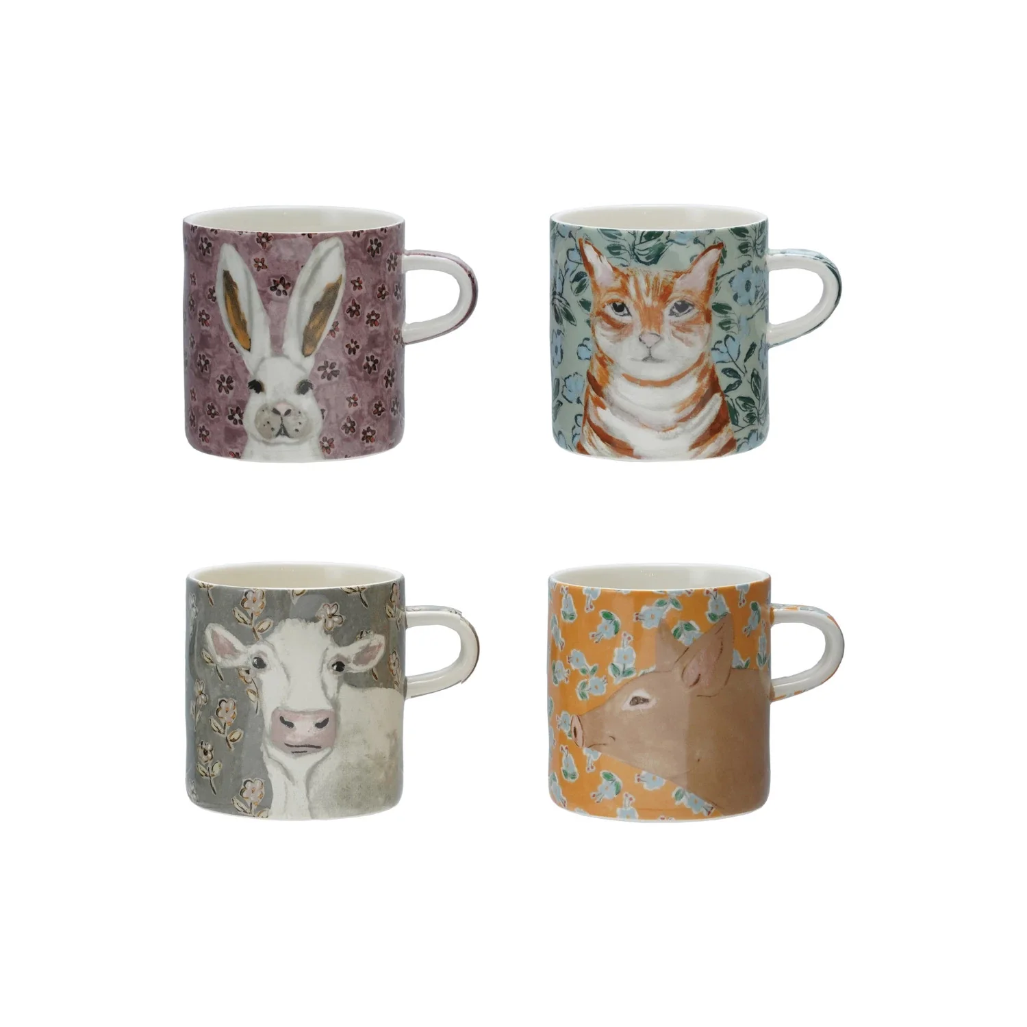 Creative Co-op - Patterned Animal Mug - Image 2