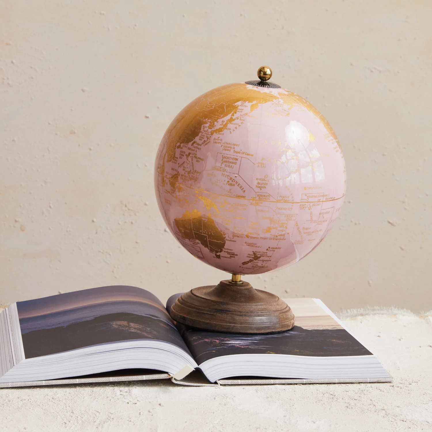 Creative Co-op - Pink & Gold Globe