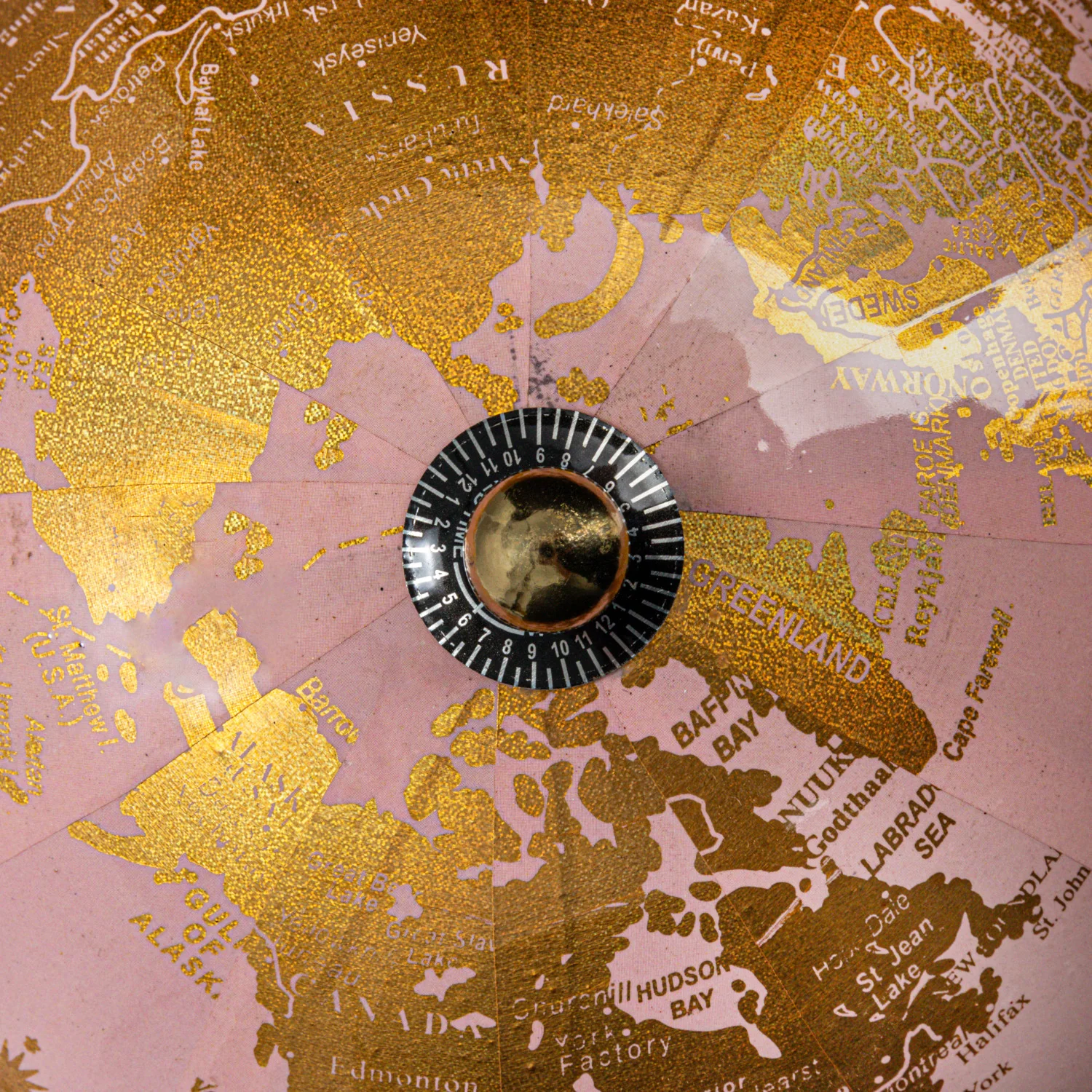 Creative Co-op - Pink & Gold Globe - Image 3