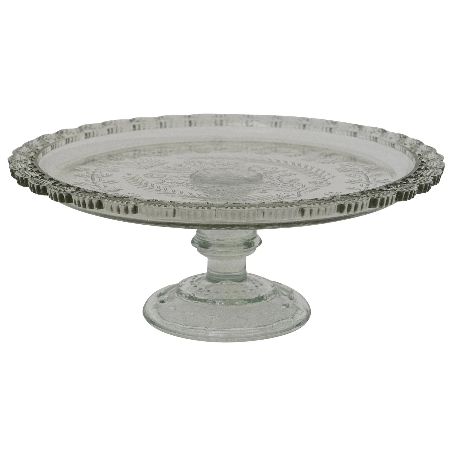 Creative Co-op - Small Glass Pedestal Cake Plate - Image 3