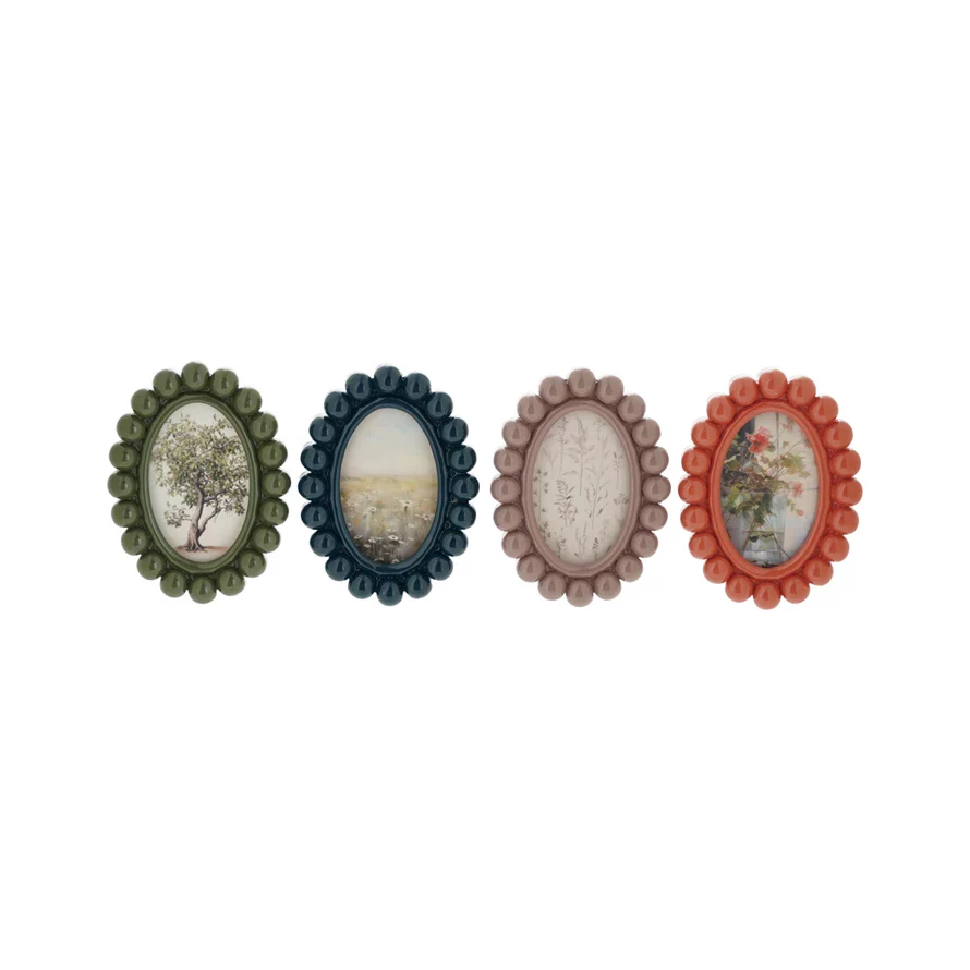 Creative Co-op - Resin Ball Photo Frame Magnet - Image 2