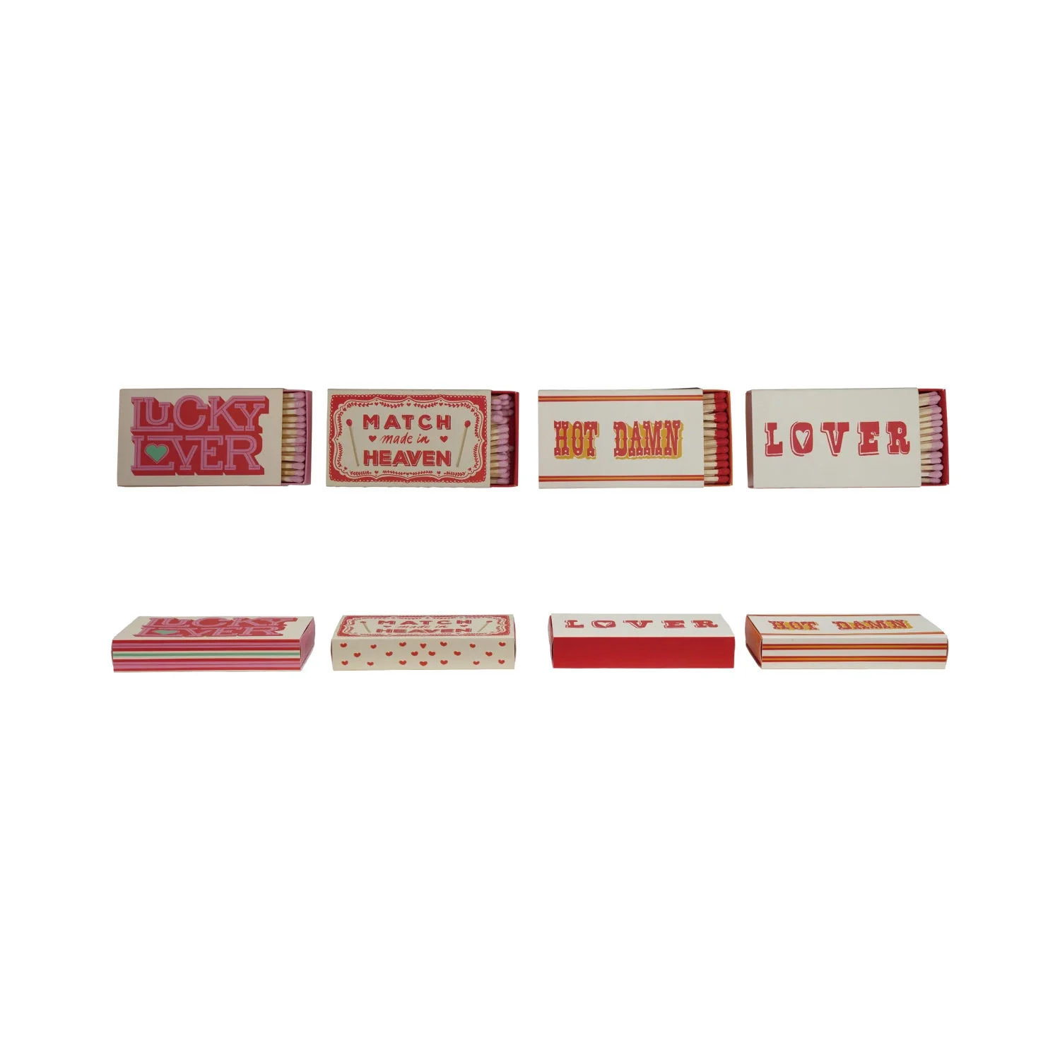 Creative Co-op - Safety Matches in Matchbox with Saying - Image 2