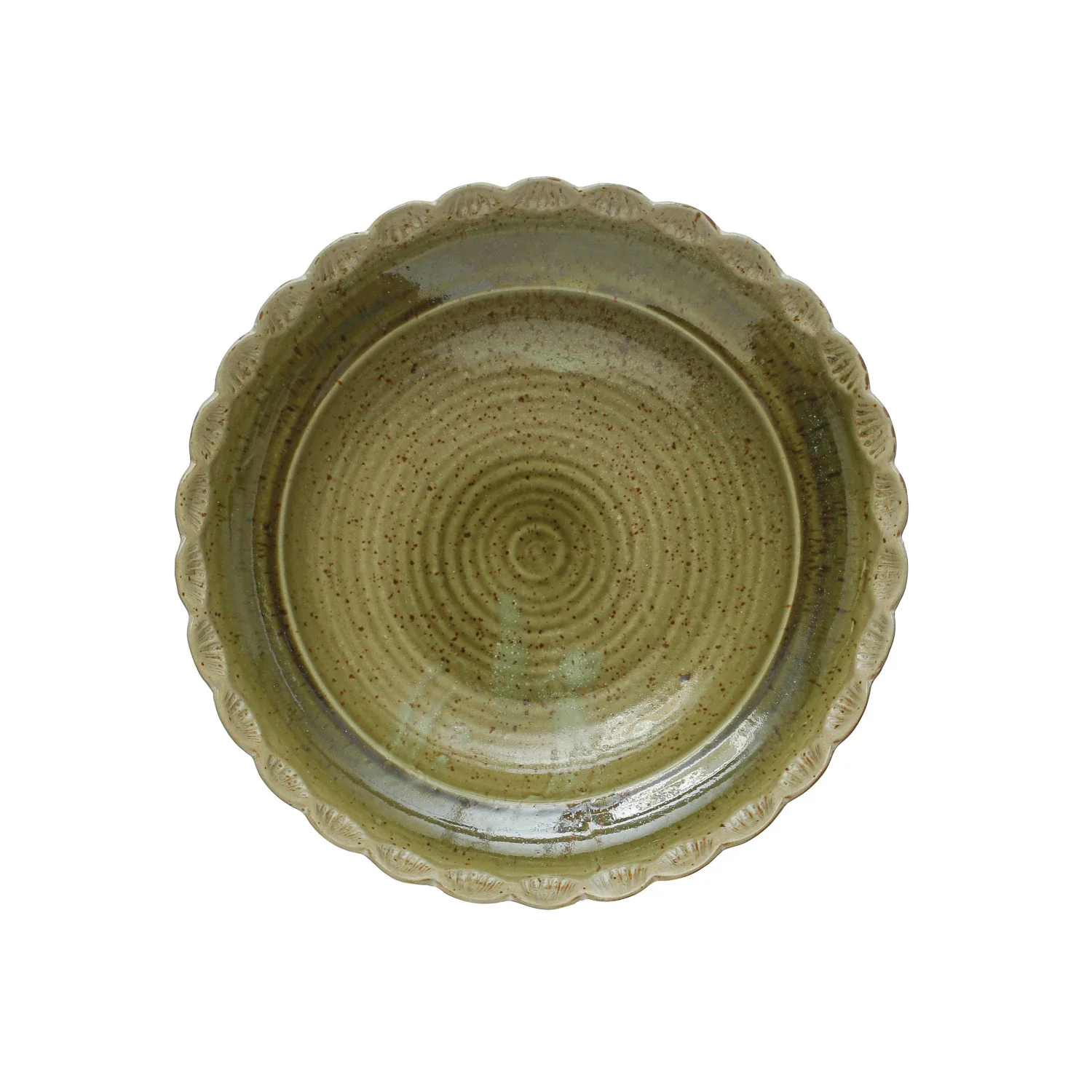 Creative Co-op - Scalloped Edge Stoneware Bowl - Image 3