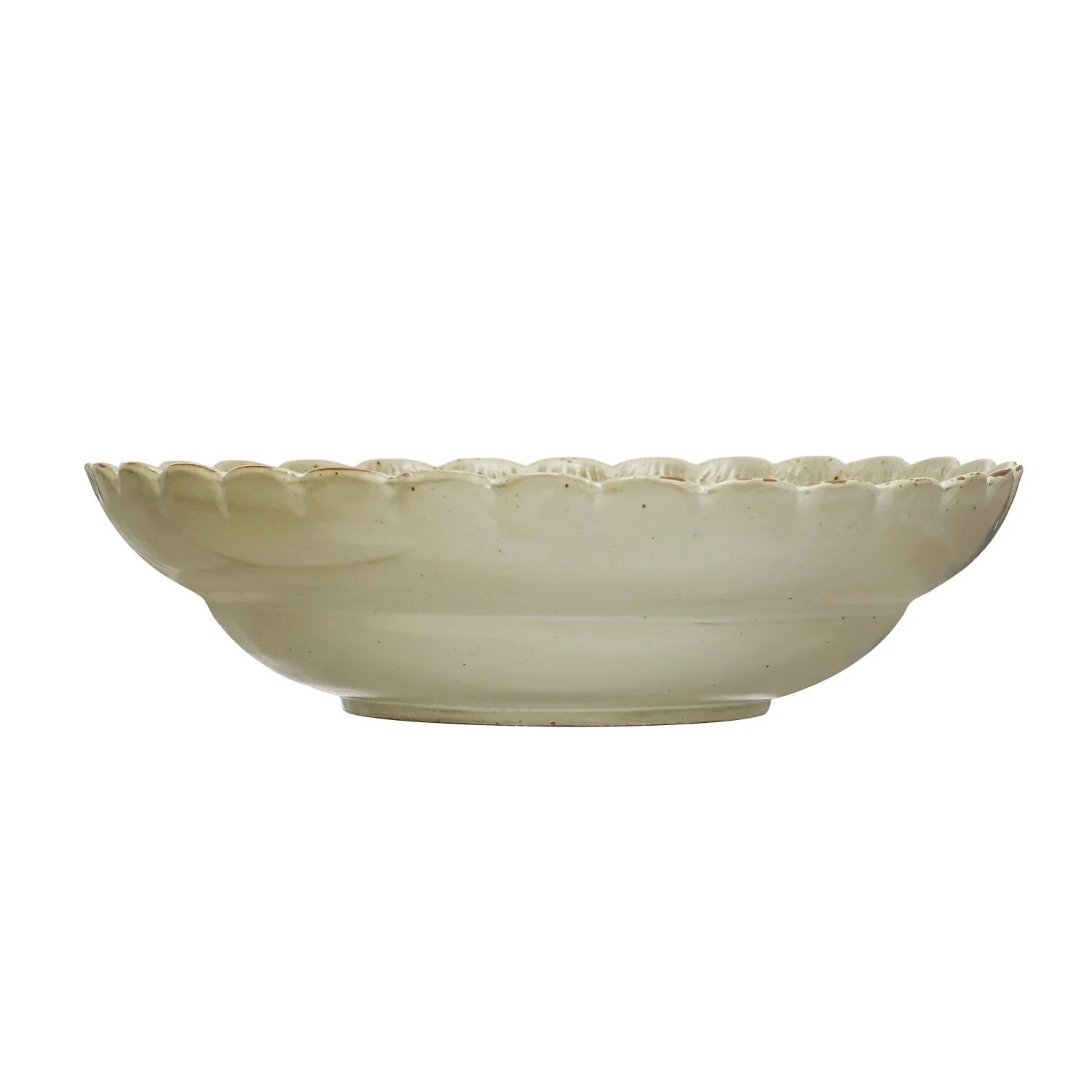 Creative Co-op - Scalloped Edge Stoneware Bowl - Image 4