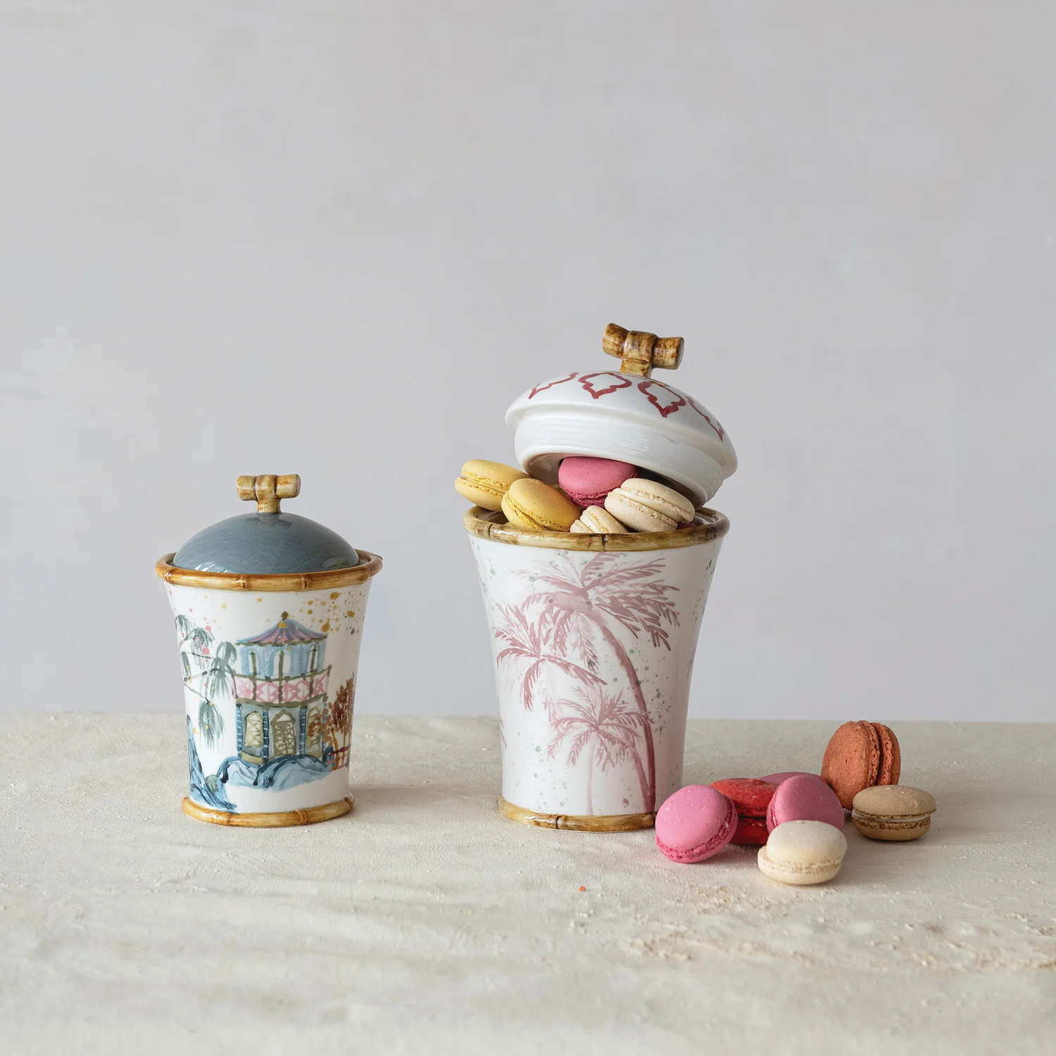 Creative Co-op - Small Bamboo Canister - Image 3