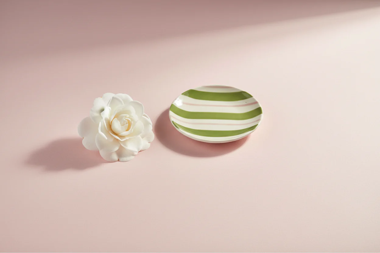 Creative Co-op - Small Plate with Stripes & Dots - Image 5