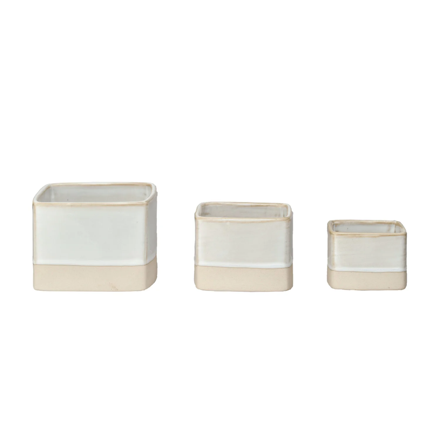 Creative Co-op - Square Stoneware Vessel - Image 2