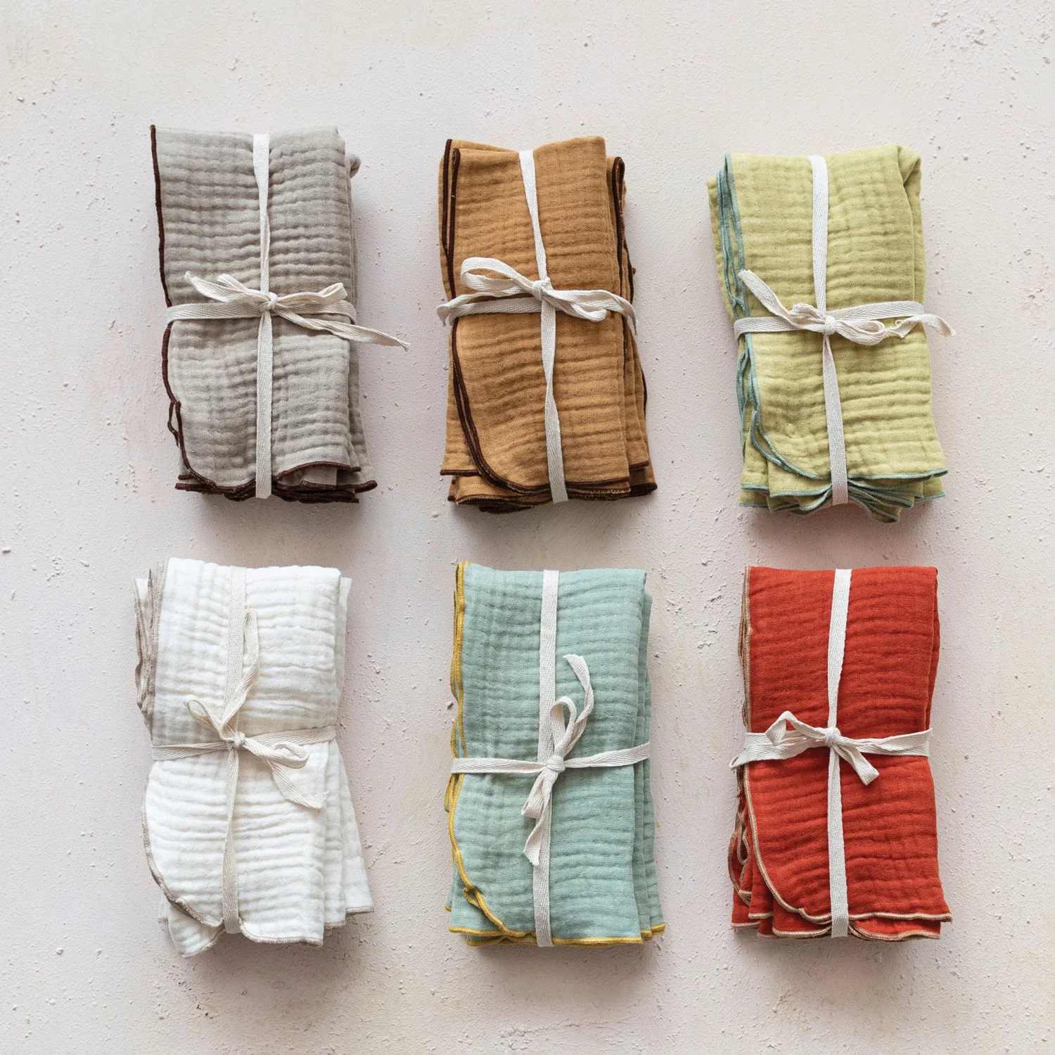 Creative Co-op - Stitched Edge Cloth Napkins - Image 2