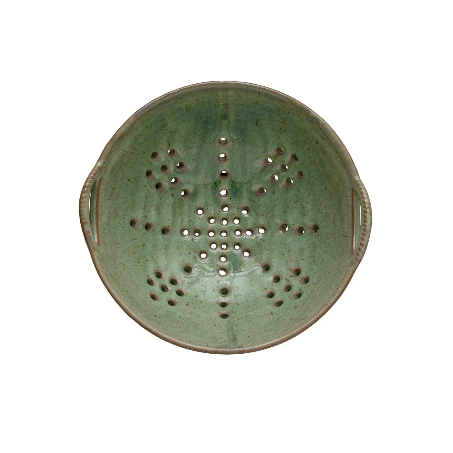 Creative Co-op - Stoneware Berry Bowl with Handles - Image 3