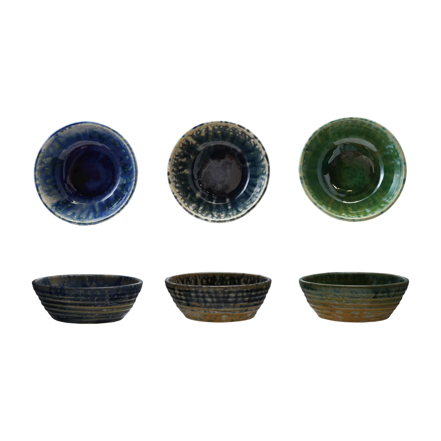 Creative Co-op - Stoneware Bowl with Reactive Glaze - Image 3