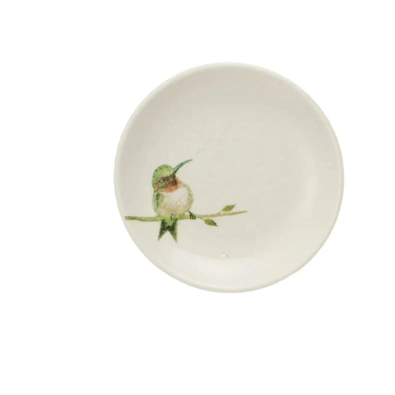 Creative Co-op - Stoneware Dish with Bird on Branch - Image 4