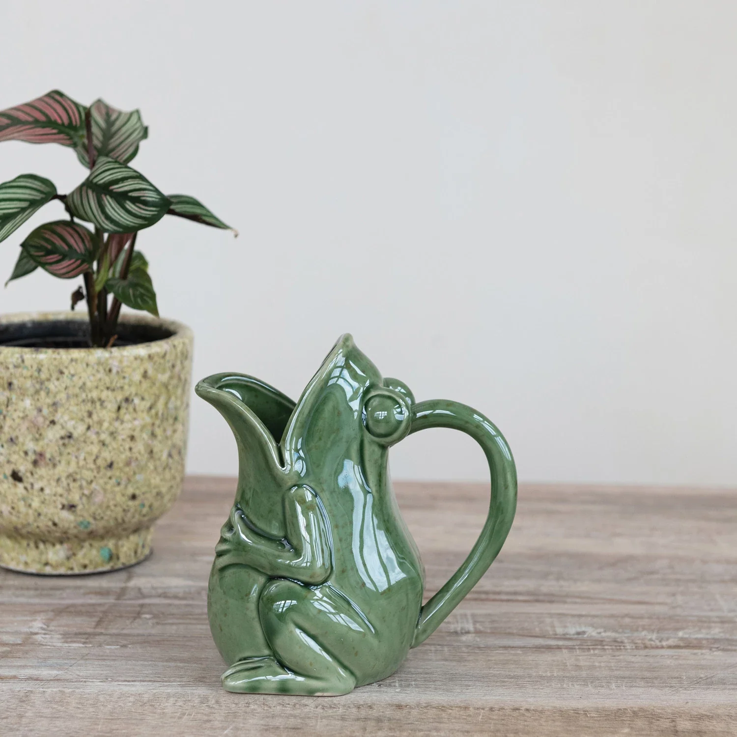 Creative Co-op - Stoneware Frog Pitcher