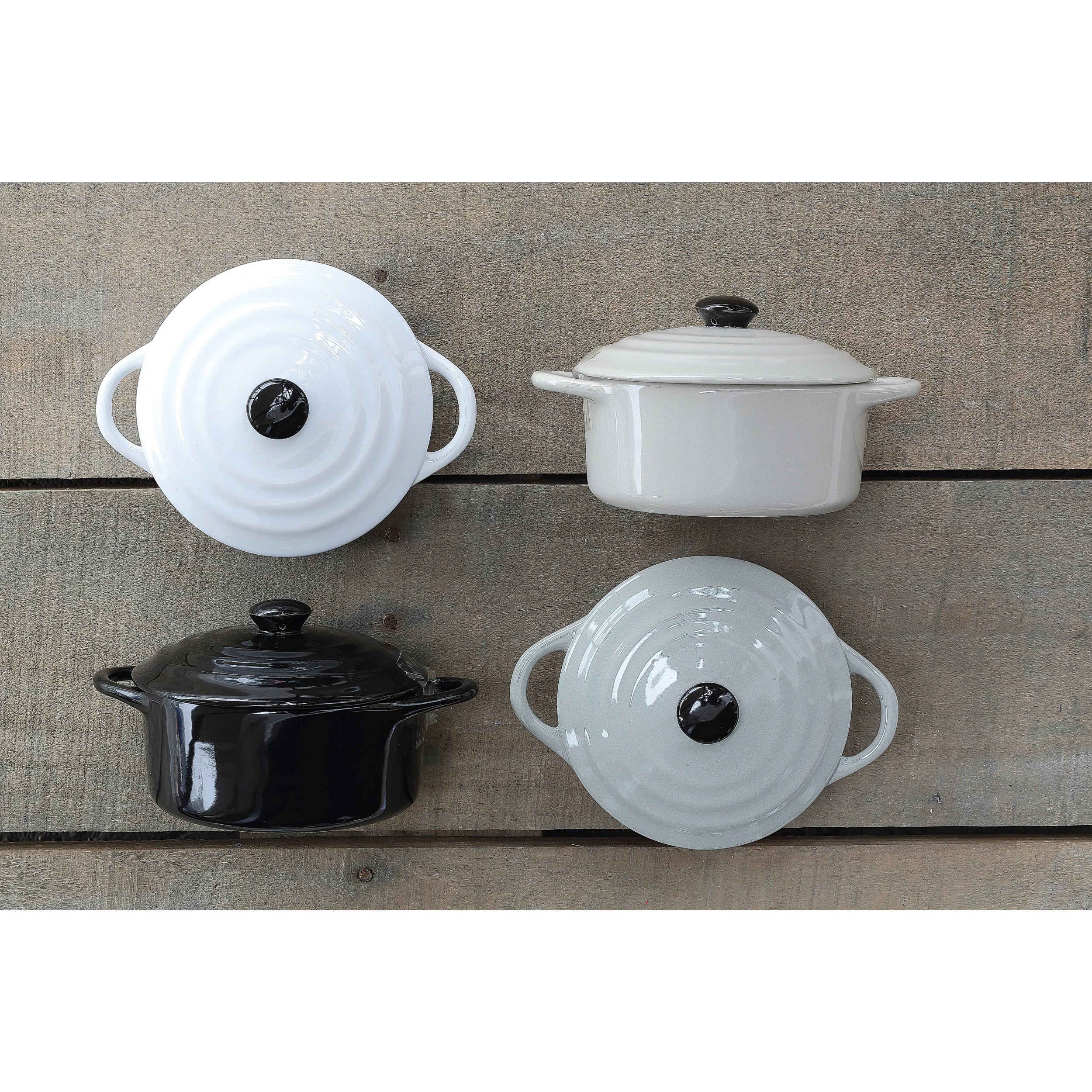 Creative Co-op - Stoneware Mini Baker with Lid