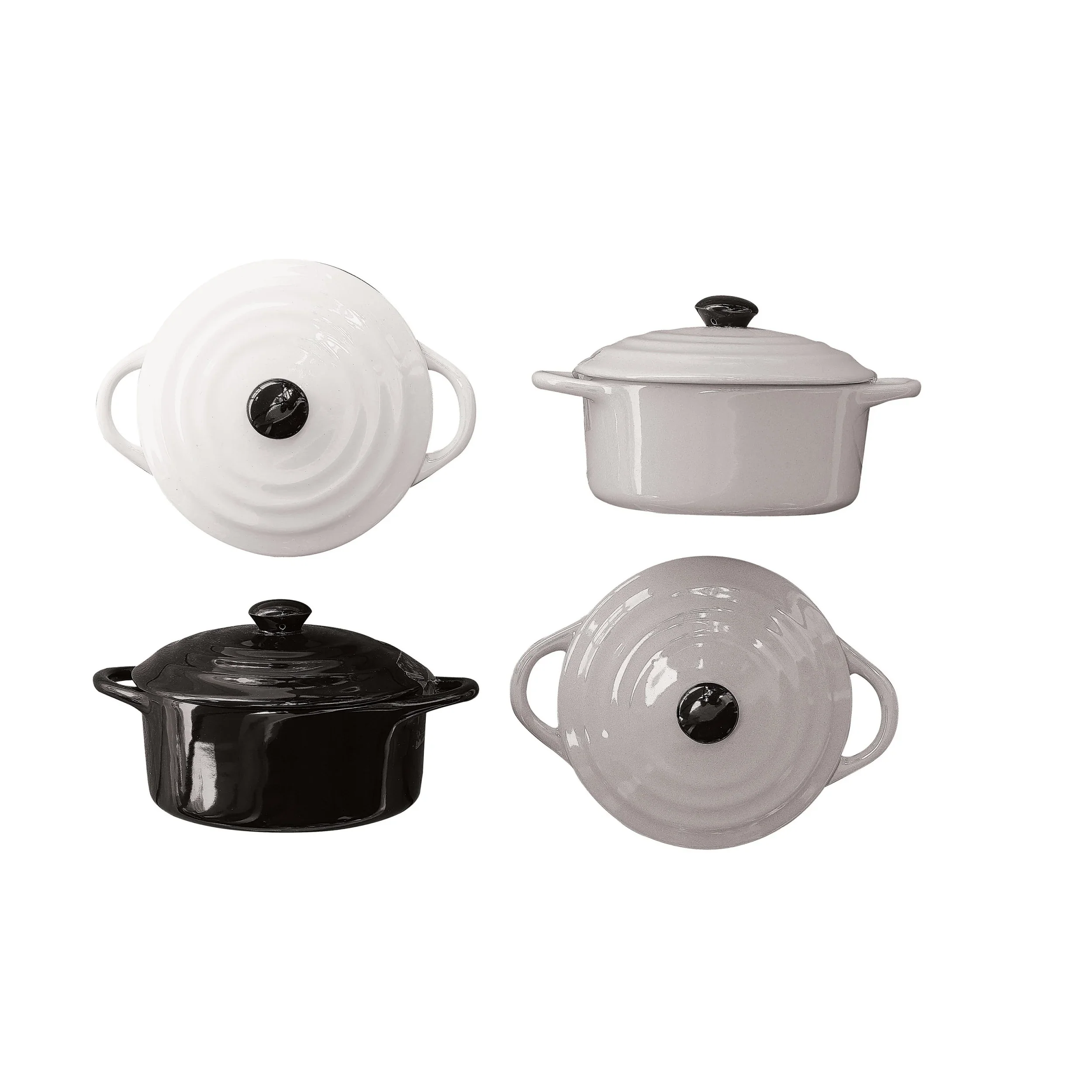 Creative Co-op - Stoneware Mini Baker with Lid - Image 4
