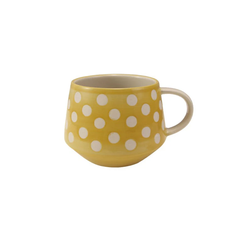 Creative Co-op - Stoneware Mug with Wax Relief Dots - Image 3