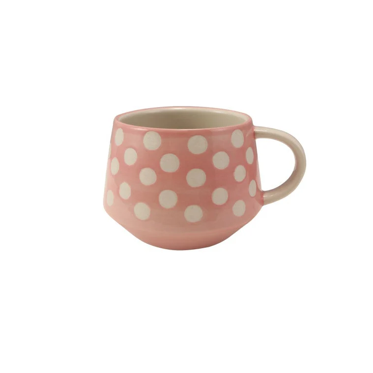 Creative Co-op - Stoneware Mug with Wax Relief Dots - Image 4